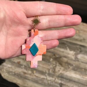 NEW Boho Desert Aztec Style Western Handmade Dangle Earrings